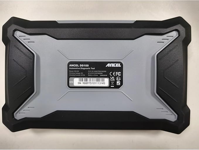 ANCEL DS100 OBD2 Scanner - ABS, SRS, Transmission & Check Engine Code Reader with 7 Reset, Oil/Brake/BMS/SAS/ETS Reset, ABS Bleeding, Gear Learning, Lifetime Free Update, Online Customer Service