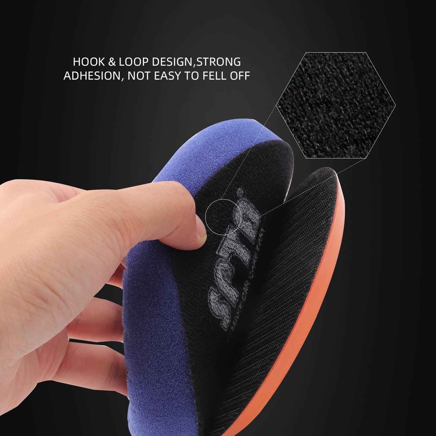 SPTA Buffing Polishing Pads Kits, with 3Pcs 5.5 Inch Polishing Pads,16oz Polishing Pad Cleaner, 2 Microfiber Towel and 1 Pad Cleaning Brush, All for Car Buffer Polisher, Polishing and Buffing