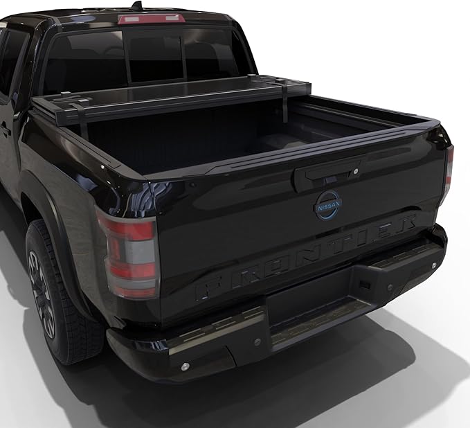 Hard Folding Truck Bed Tonneau Cover Compatible with 2005-2026 Nissan Frontier 5ft Bed (60")