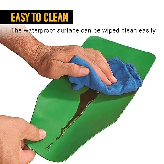 EWK Flexible Oil Funnel, Spill-Free, Reusable Moldable Funnel for Clean Oil Changes, Car & Motorcycle Maintenance, Coolant & Fluid Draining, Easy Store Roll-Up Design