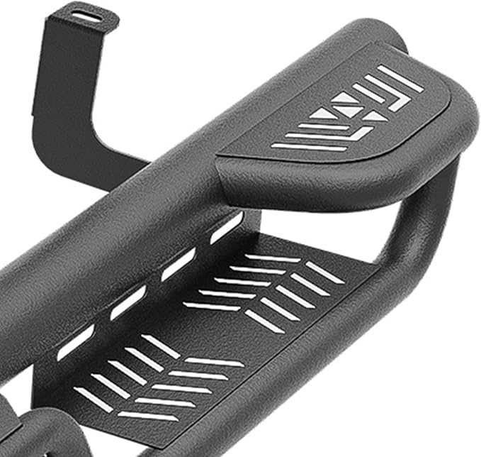 Three Raised Step Double Cab Running Boards Compatible for 1999-2006 Chevy Silverado & GMC Sierra 1500, 2001-2006 Chevrolet Silverado & GMC Sierra 2500 3500 HD Extended Cab, Side Step Nerf Bar