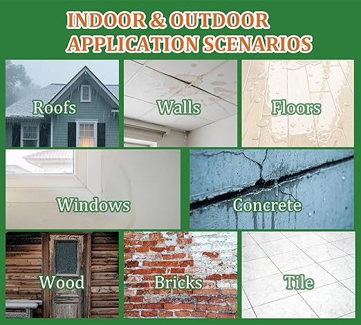 Waterproof Sealant 70oz, Transparent Waterproof Coating for Roof, Floor, Window, Bathroom, Concrete,Wood, Invisible Water Proof Agent&Foundation Leak Repair Adhesive for Indoor/Outdoor Use Water-Based