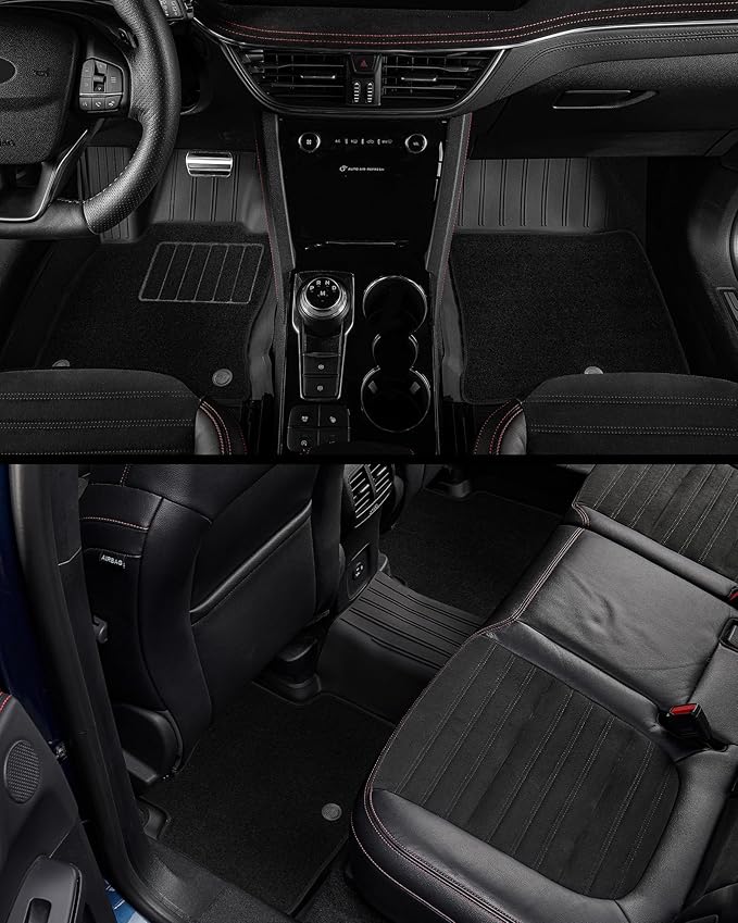 3W Floor Mats & Cargo Liner & Carpets Fit for 2021-2024 2025 Ford Bronco 4 Door, All Weather TPE Custom Fit Floor Liner and Trunk Mat Full Set Car Mats (Not for Bronco Sport & Rubberized Floor)