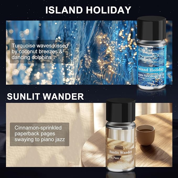 Car Air Freshener Refill, Delivers Over 3000 Sprays, Five Scents, Long-Lasting Freshness Refill (10 Bottles)