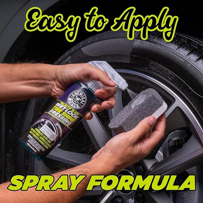 Chemical Guys Galactic Black Wet Look Tire Shine Dressing, for a Whole New Level of Shine and Depth of Black, Safe for Cars, Trucks, Motorcycles, RVs & More, 128 fl oz - TVD118