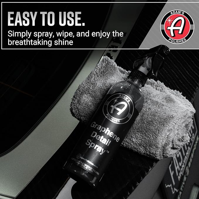 Adam's Polishes Graphene Detail Spray (5 Gallon) - Extend Protection of Waxes, Sealants, & Coatings | Waterless Detailer Spray For Car Detailing|Clay Bar, Drying Aid, Add Ceramic Graphene Protection