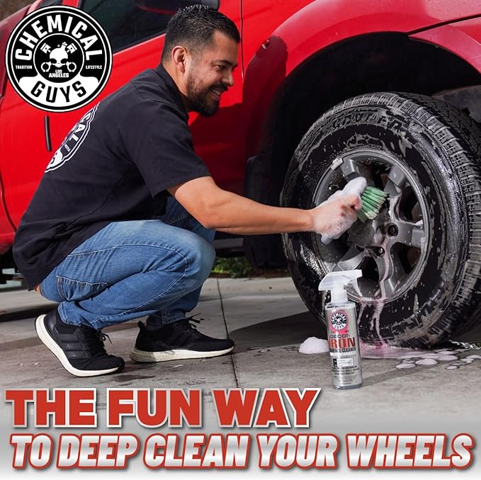 Chemical Guys Decon Pro Iron Remover and Wheel Cleaner – Professional Strength Fallout Remover for Wheels, Brakes, Calipers, Tires and Exterior – Dissolves Brake Dust and Dirt, 16 oz