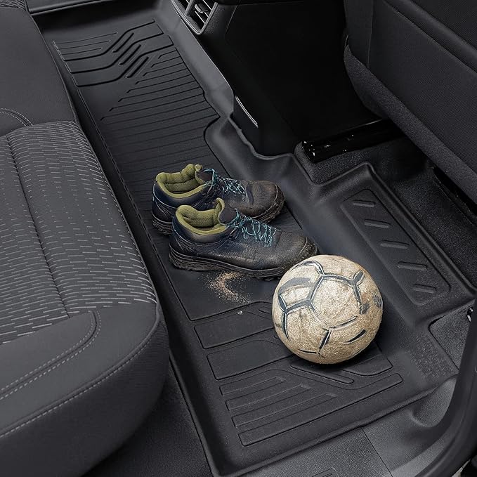 Floor Mats Custom Fit for 2025 2026 Chevrolet Chevy Equinox (Gas Model) & GMC Terrain 2025, TPE All Weather Protection Car mat Front & 2nd Row Automotive Liners & 4 Door Sill Guards Accessories