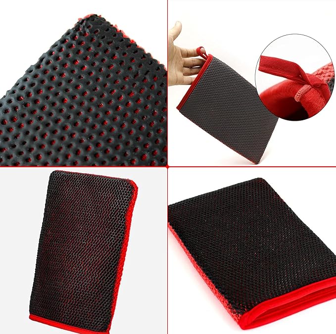 Ethos Quick Decon Mitt - Car Wash Mitt, Clay Bar Tool for Auto Detailing and Polishing