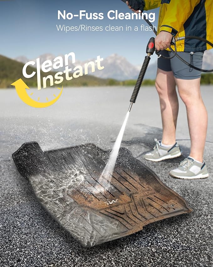 3W Floor Mats Fit for 2022-2026 Honda Civic & Acura Integra 2023-2025(Not Fit Hybrid/Manual), Custom Fit Floor Liner for 1st 2nd Row Full Set TPE All-Weather Car Liners Black