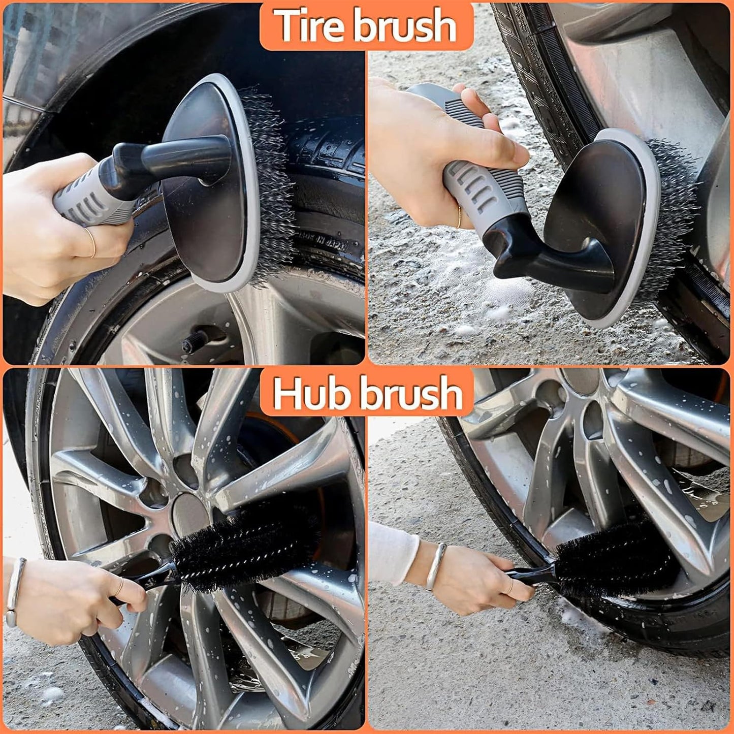 THINKWORK Car Cleaning Kit, Car Washing Kits for Vehicles, Car Detailing Kit Suitable for Small and Medium Vehicles Such As Cars, Trucks, Suvs(17pcs)