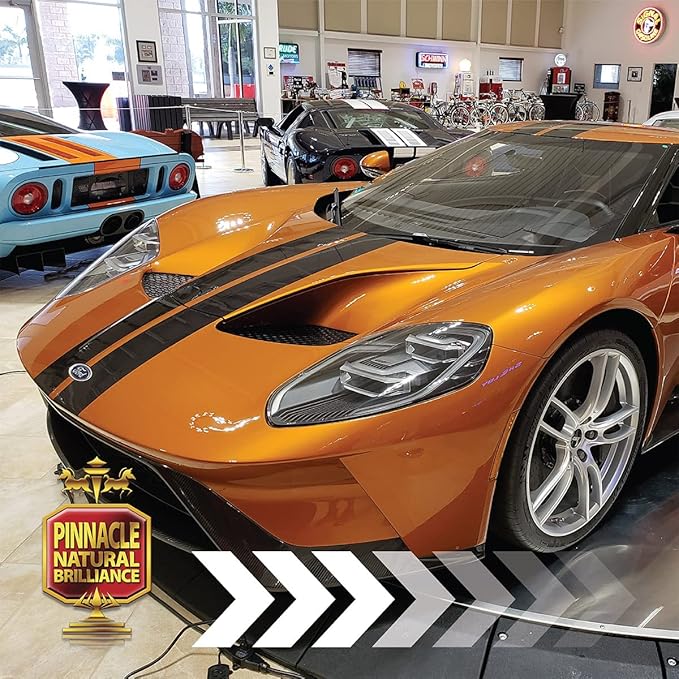 Pinnacle Natural Brilliance Souveran Wax | Hand-Poured Carnauba Wax for Rich 3D Shine & Stunning Gloss | Premium Protection | 8 oz | PIN-312-1