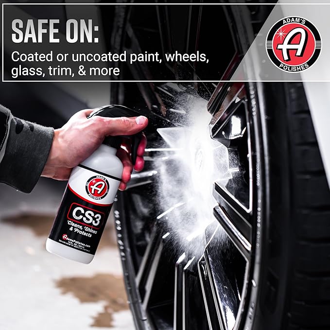 Adam's Polishes CS3 (Gallon) - Ceramic Spray Coating That Cleans, Shines & Protects | Top Coat Car Wash Polish & Paint Protectant Stronger Than Car Wax | RV Boat Motorcycle Car Waterless Cleaner