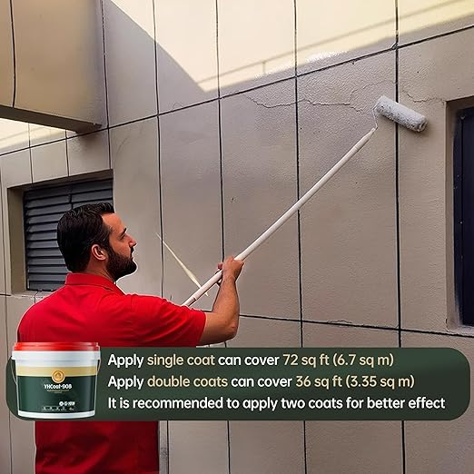 1 Gallon Transparent Waterproof Coating, Clear Acrylic Sealant Invisible Adhesive Leak Repair Agent for Concrete, Wall, Wood, Brick, Stone, Water-Based Outdoor & Indoor Sealer 4KG