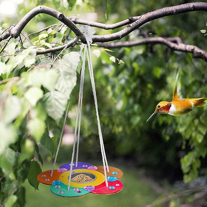 Kids Arts and Crafts Bird Feeders for Outside, 2-Pack DIY Wooden Paint Kits Outdoor Toys for Boys & Girls Age 3-5 4-8 8-12