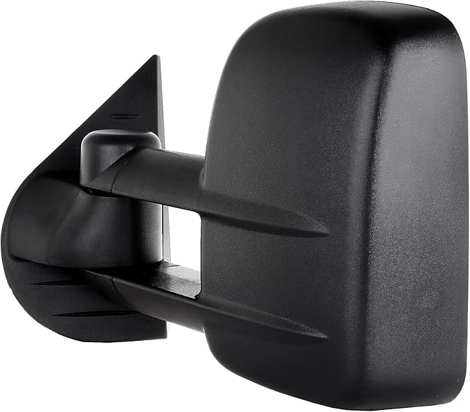 ECCPP Towing Mirrors Tow Mirrors With 2007-2014 For Chevy Silverado For GMC Sierra 1500/2500 HD/3500 Manual Adjusted No Heated No Turn Signal Black Housing Pickup