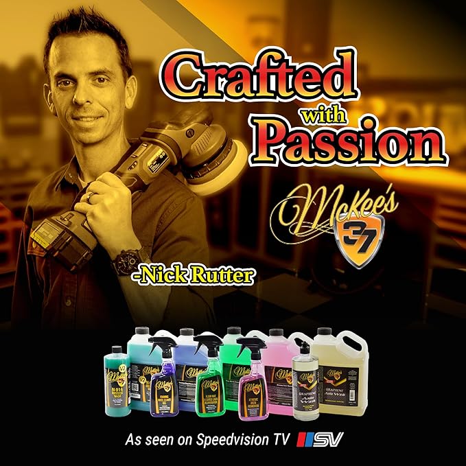 McKee's 37 - Hydro Blue SiO2 Coating | Ceramic Coating for Cars, Easy Protection & Shine Spray for Paint, Glass, Wheels, Chrome & Trim (128 oz)