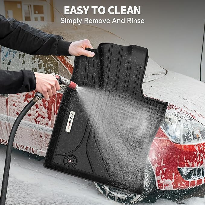 YITAMOTOR Floor Mats TPE-LITE Compatible with Ford Escape,Custom Fit Floor Liners for 2013-2019 Ford Escape,Black All-Weather Custom Fit Front1st&2nd Row Floor Liner Set