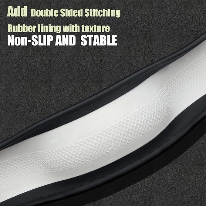 Steering Wheel Cover Universal Standard Size 14.5-15 inch, Breathable Microfiber Leather, Anti-Slip, Soft Grip, Sporty Design, Fits for Cars SUVs Trucks, Black and Chocolate Brown