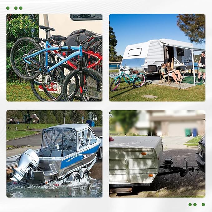 Towing Hitch Receivers Fit for Chevrolet GMC Acadia 2017-2023 Class 3 Towing Receivers 2inch Rear Trailer Hitch with Black Powder Coating