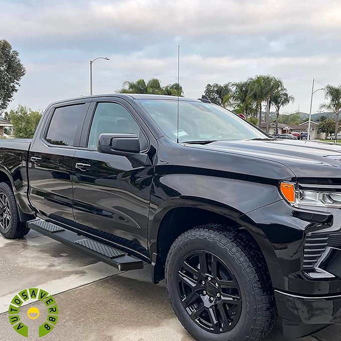 AUTOSAVER88 6 Inches Running Boards Compatible with 2019-2025 Ram 1500 New Body Crew Cab, Stainless Steel Side Steps Black Powder Coated Nerf Bars