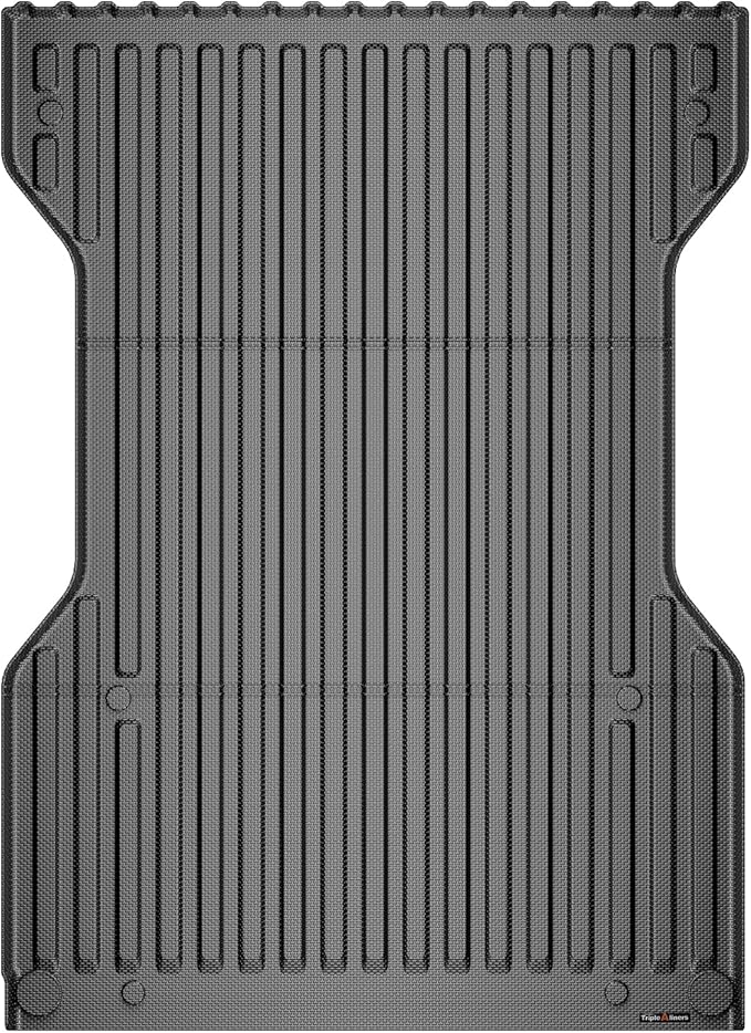 TripleAliners Truck Bed Mat Compatible with 2005-2023 Toyota Tacoma Accessories 6FT Vehicle Perfectly Flush All Weather Protection TPE Heavy Duty Pickup Car Bed Cargo Mat