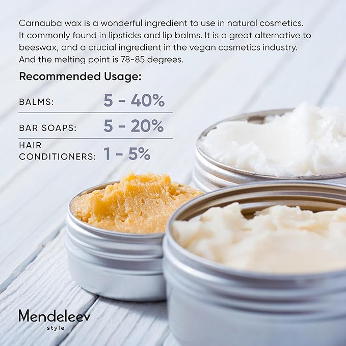 17 Oz Carnauba Wax Flakes Pure Carnauba Wax Bulk for Wood Polishing