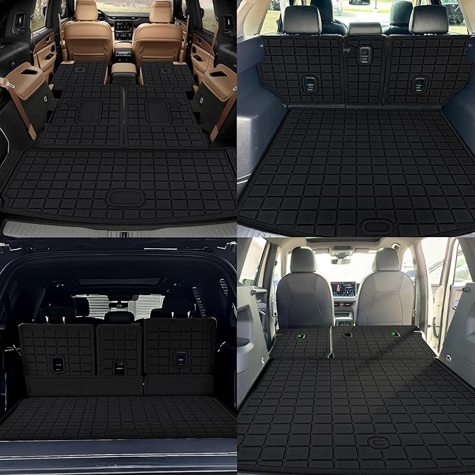 Trunk Mat & Backrest Mat (Only Fit Sport Model) for 2016-2023 Mazda CX-9 CX9 TPE All Weather Protection Cargo Liners Covering The backrest