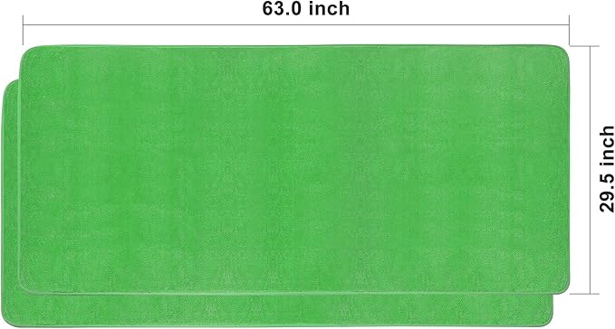 JOYMOOP Microfiber Towels for Cars, 2 Pack 63" x 29.5" Car Drying Towel, Green Reusable Car Towel, Quick Drying Car Microfiber Cleaning Cloth for RVs, SUVs, Trucks