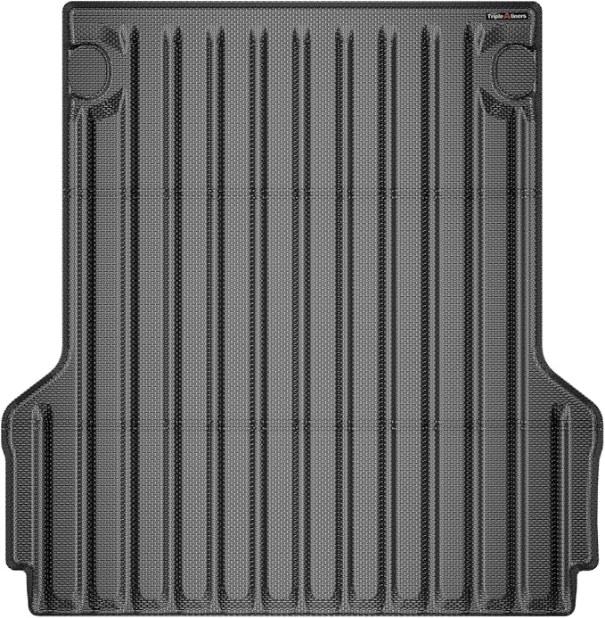 TripleAliners Truck Bed Mat Compatible with 2022 2023 2024 2025 Ford Maverick Hybrid & Gas Accessories Vehicle Perfectly Flush All Weather Protection TPE Heavy Duty Pickup Car Bed Cargo Mat