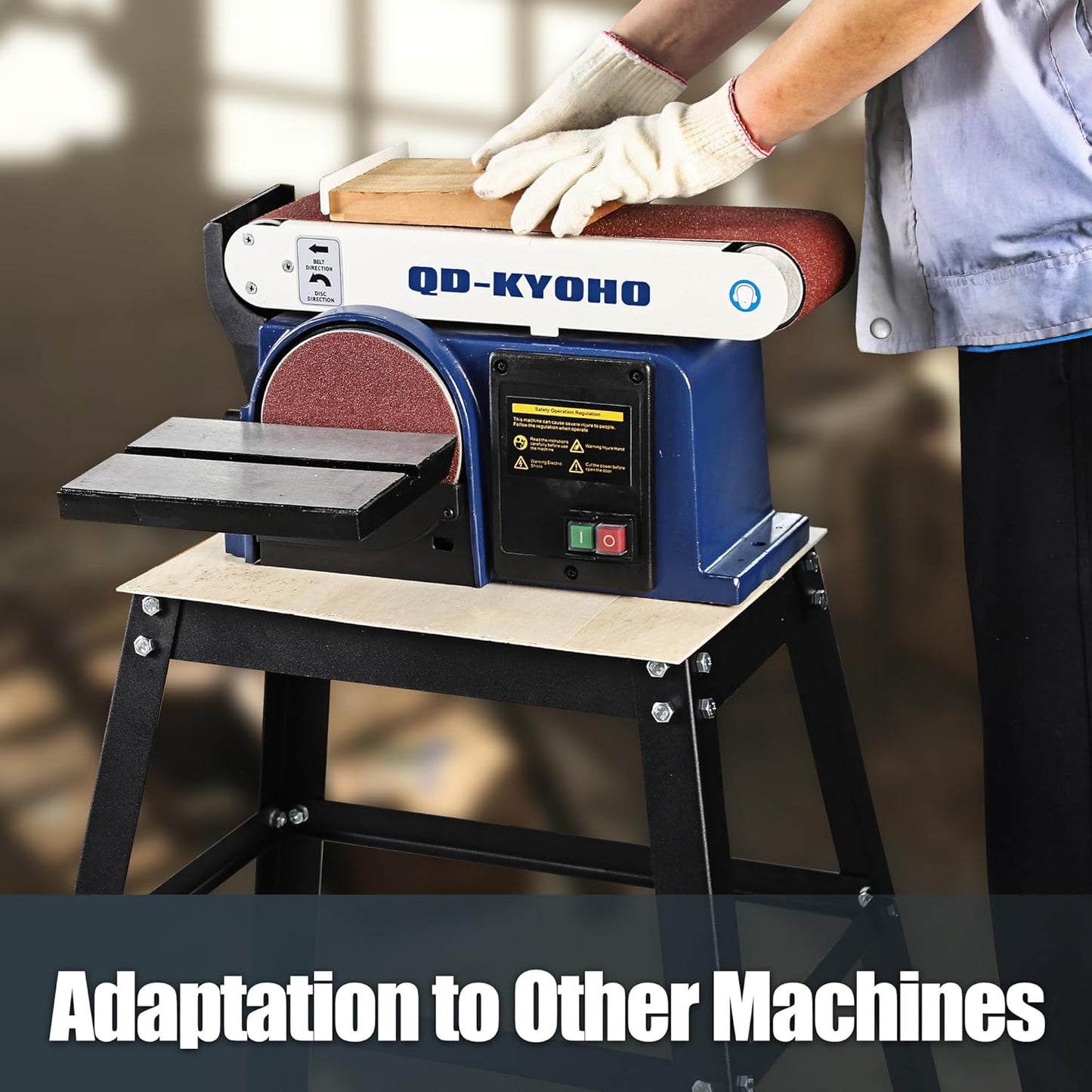 Professional Stand for 10" Band Saw – Lightweight & Durable, 12.5 lbs Heavy-Duty Steel Stand with Non-Slip Feet for Stability