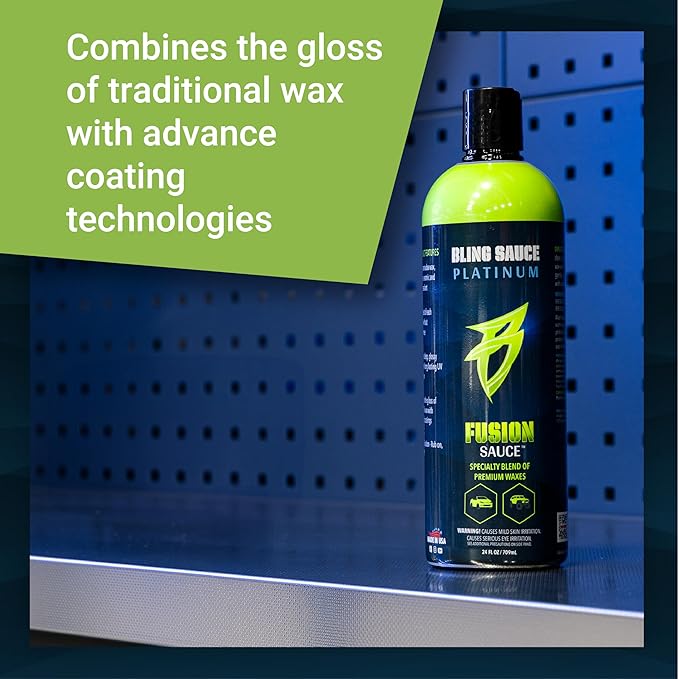 Bling Sauce Platinum Fusion Sauce, Graphene & Ceramic Car Wax Blend for Maximum Gloss & Shine, 24oz.