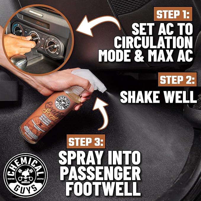 Chemical Guys AIR_301 Best Air Freshener Kit - New Car Scent, Leather Scent & Signature Stripper Scent, (Great for Cars, Trucks, SUVs, RVs & More) (3) 16 fl oz Bottles