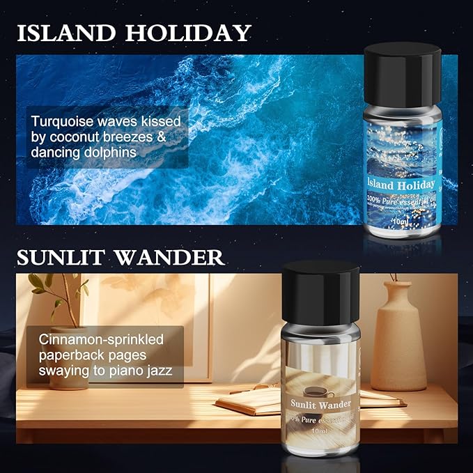 Car Air Freshener Refill, Car Air Freshener Vent Clip Special Refill, 5 Scents, 10 Bottles (Excluding Machine)