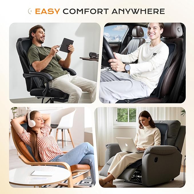 Coverado Front Seat Covers, Full Back and Seat Cushion for Driver or Passenger, Soft Velour & Leather Car Seat Cushion, Winter Car Seat Protector Universal Fit for Most Cars, Suvs Trucks