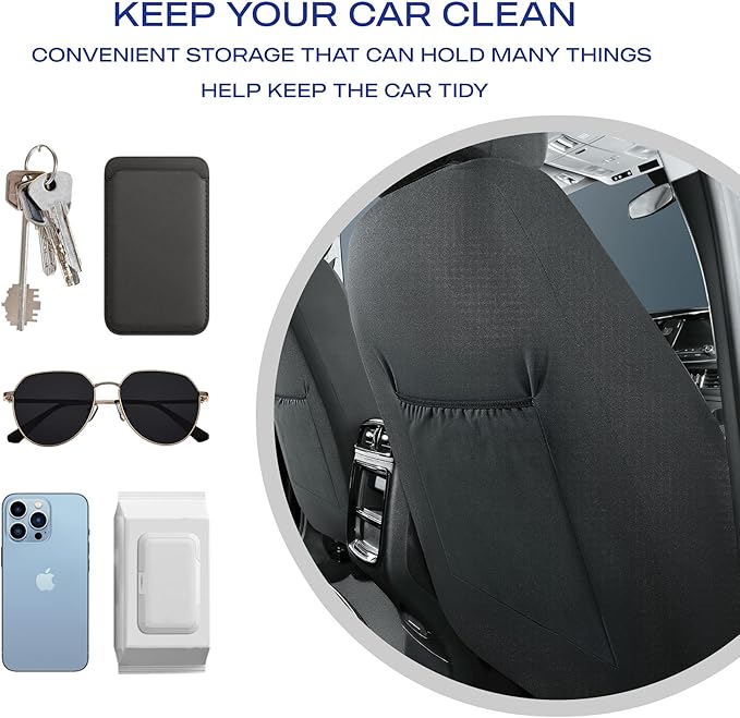 Skechers Car Seat Covers,Luxury Faux Leather Seat Covers,Waterproof Anti Slip Car Seat ProtectorFull Set,Car Accessories Airbag Universal Fit for Most Cars,Vans,Trucks,SUV,Mint