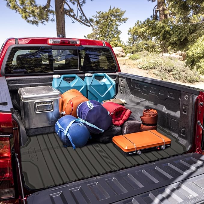 AUXKO All Weather Truck Bed Mat for Chevrolet Chevy Colorado & GMC Canyon 2025 2024 2023 5FT Bed Vehicle Cargo Liner Colorado Canyon Accessory