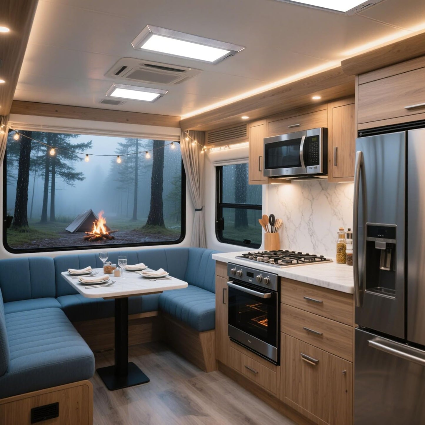 RV Lights Interior,3 Color RV LED Super Bright Fixture,12V RV Ceiling Dome Light with ON/Off Dimmable Switch Energy Saving Gift Package for RV/Camper/Car/Trailer/Boat