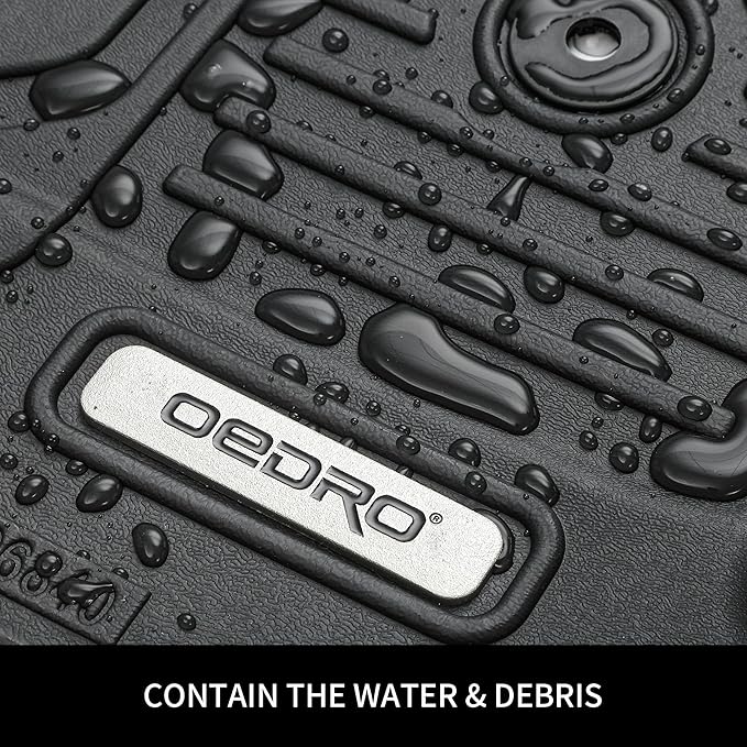 OEDRO Upgraded Floor Mats Fit for 2019-2026 Chevrolet Silverado 1500/GMC Sierra 1500 & 2020-2026 Chevy Silverado/GMC Sierra 2500HD/3500HD Crew Cab w/Rear Under seat Storage Box, Front Bucket Seating