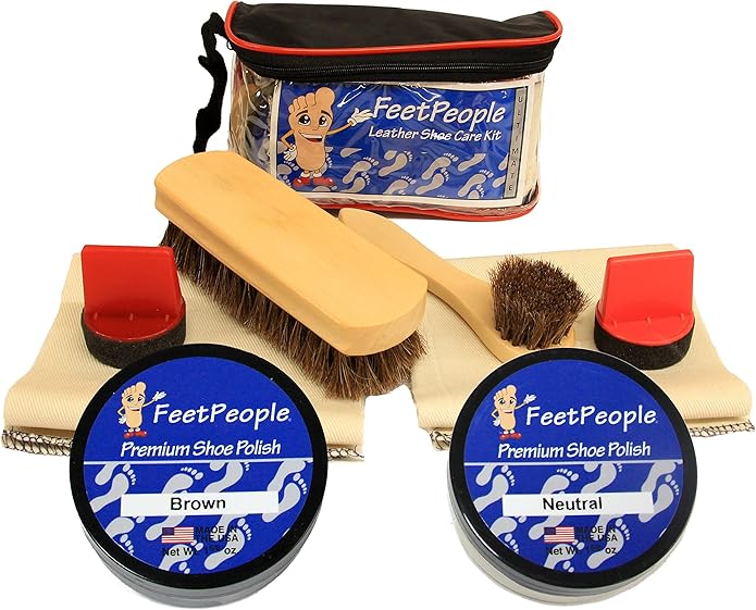 FeetPeople Ultimate Leather Care Kit with Travel Bag
