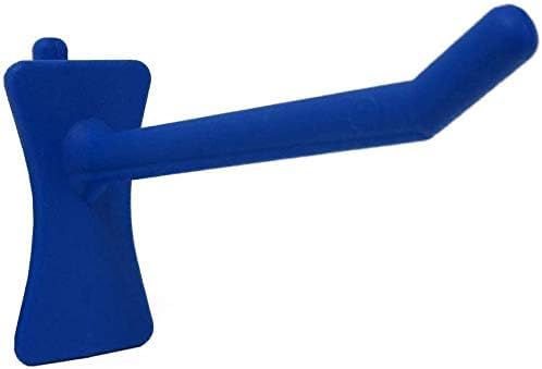 PegPro® 2" Hooks Kit for Standard “Wood Fiber” pegboard – Durable Plastic Pegboard Hooks - for Garage, Kitchen, Craft Room, and More (2" Hook - 24 Pack, Blue)
