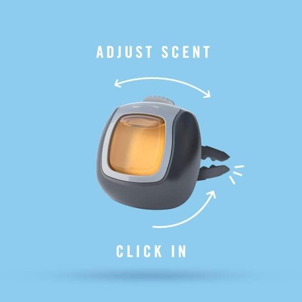 Febreze Car Vent Clip Air Freshener, Odor Eliminator for Up to 30 Days Freshness, 2 Clips (Fresh Leaves)