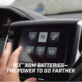 Interstate Batteries IBX Automotive Battery 12V 95Ah (Group Size H8, 49) 900CCA SLI AGM Auto Replacement Battery for Cars, SUVs, Sedans, Trucks (IBX-49/H8-AGM)