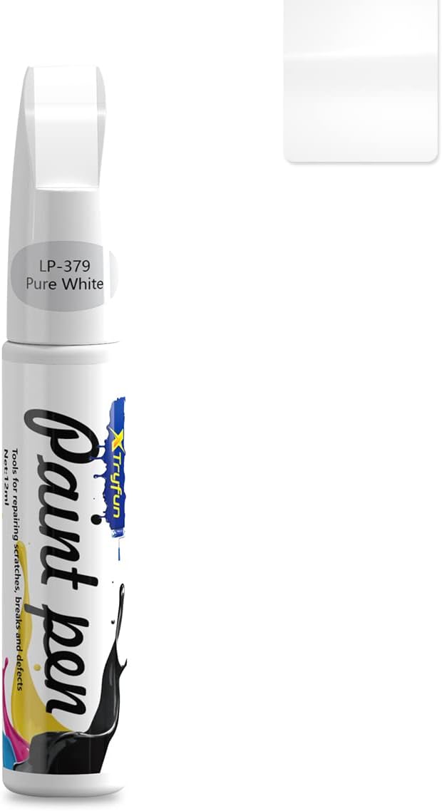 Touch Up Paint for Cars Paint Scratch Repair, Waterproof Auto Scratch Remover Pen (White)