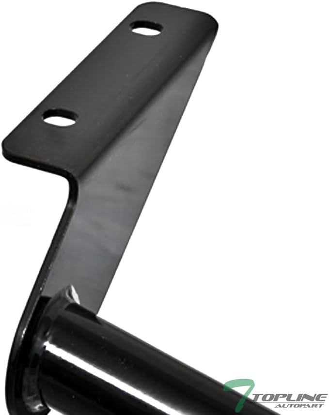 Class 3 III Black 2" Receiver Tube Rear Bumper Trailer Tow Hitch Towing Mount Compatible with 02-07 Jeep Liberty