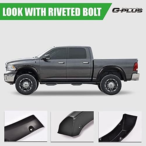G-PLUS Fender Flares Compatible with Dodge Ram 2500/3500 2010-2018, ONLY Fit for Fleetside Models with 76.3" 98.3" (6.4ft, 8.2ft) Bed, Not Fit Dually and Chassis Cab Models