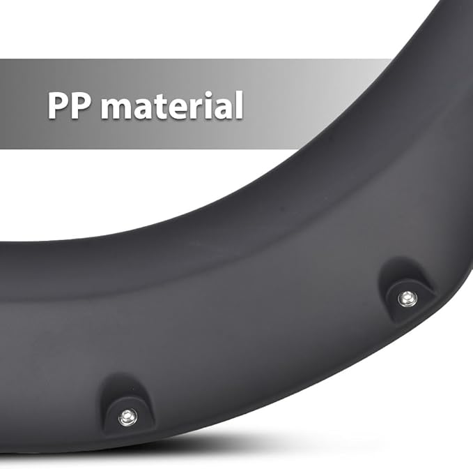 G-PLUS Fender Flares 4PCS,Compatible with Chevy Silverado 1500 2019 2020 2021(Not Fit 2019 LD),Not Fit GMC Sierra,Pocket Rivet Style Smooth Black 4pcs