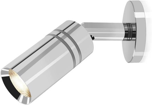 Small 12V RV Reading Light 3W DC 12 Volt LED Camper Lights Interior Warm White Interior Lights with Built-in Dimmer Touch Switch of Blue Decor Light On Trailer Van Truck Car Motorhome Caravan Boat