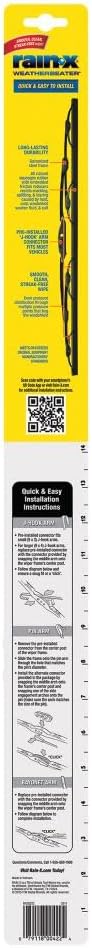 Rain-X RX30219 WeatherBeater Wiper Blades, 19" Windshield Wipers (Pack Of 1), Automotive Replacement Windshield Wiper Blades That Meet Or Exceed OEM Quality And Durability Standards