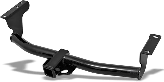 Class 3 III Black 2" Receiver Tube Rear Bumper Trailer Tow Hitch Towing Mount Compatible with 09-14 Murano